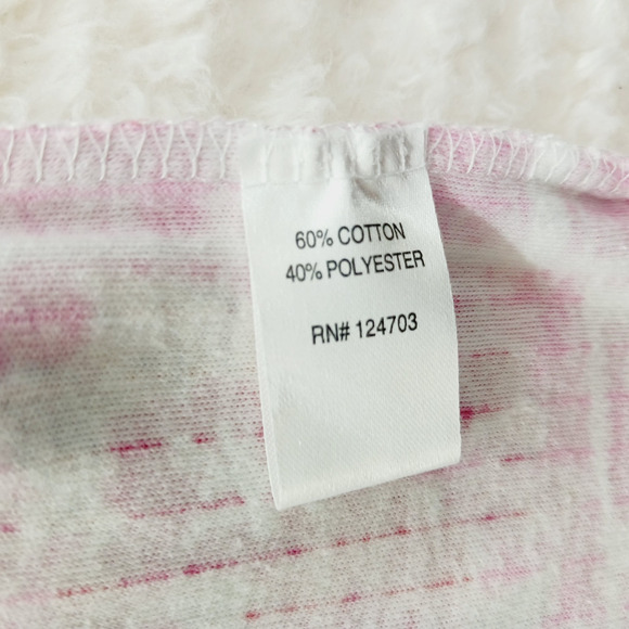 T-Shirt Size L Pink Patchwork Bandana Boho Bloomcore Whimsycore Romantic Resort - Picture 11 of 12